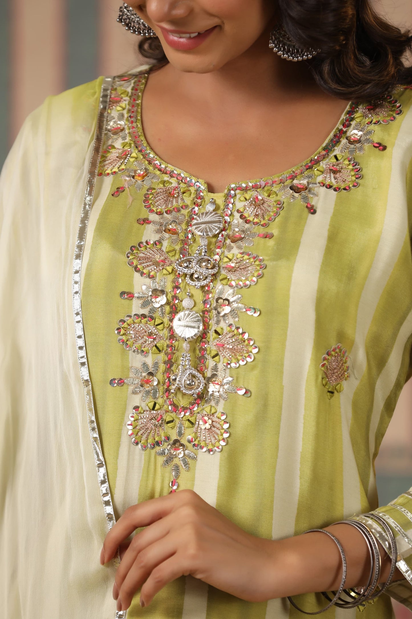 Festive Gharara Kurta Dupatta set